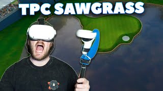 GOLFING AT TPC SAWGRASS IN VR  Golf Course Vlog  Quest 2 Gameplay [upl. by Theodore]