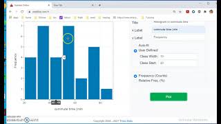 Graph Histogram by Statdisk [upl. by Doherty59]