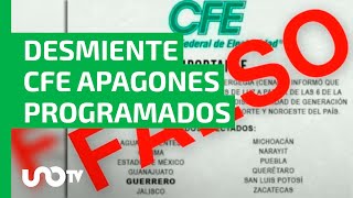 Falso CFE dice que no hay apagones programados para este 23 de mayo [upl. by Cerracchio]