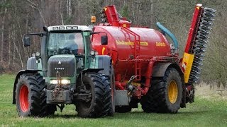 Slurry  Grasland bemesten met Fendt 930 en Schuitemaker  Hans Versteeg  2014 [upl. by Nosnaj]