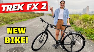 Trek FX 2 Commuter Bike Review amp First Ride [upl. by Eillah]