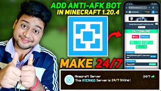 How To Make 247 Aternos Server  How To Add Anti Afk Bot in Aternos Server  Afk Bot For Aternos [upl. by Anamuj]