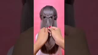 Stylish  easy hair style with accessories  easy hair style tutorial [upl. by Sybille]