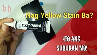 BAKIT NAGYELLOW STAIN PAANO MAIIWASAN  T7000B7000 [upl. by Natsirk744]