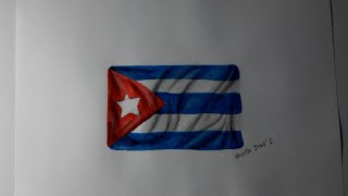 Cómo dibujar la bandera de Cuba [upl. by Francoise950]