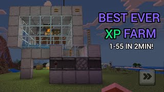 New Best XP Farm in Minecraft bedrock 121 you can get 40 lvl in 2 mins work 100 [upl. by Aiasi]