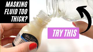 BEST TIP How to fix your masking fluid [upl. by Llevol]