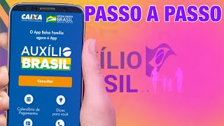 COMO SE CADASTRAR NO AUXILIO BRASIL PELO CELULAR APLICATIVO AUXILIO BRASIL [upl. by Jackquelin]