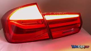 Feux arriere LED dynamiques BMW Serie 3 F30  1119  Rouge [upl. by Mizuki]