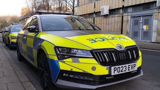 Lancashire Constabulary Skoda Superb RPU seen at Lancaster police station [upl. by Reisfield]