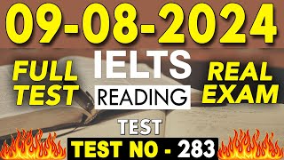 IELTS Reading Test 2024 with Answers  09082024  Test No  283 [upl. by Domella]