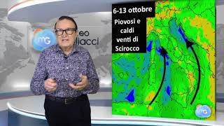 Tendenza meteo per i prossimi 15 giorni raffiche di perturbazioni autunnali sullItalia [upl. by Hujsak]