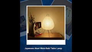 Japanese Akari WabiSabi Table  HOMEDECOR KITCHENESSENTIALS LIGHTING LAMPS RUGS SMARTDEVIC… [upl. by Hanauq]