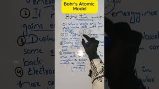 Bohrs Atomic Model chemistry shorts [upl. by Hathcock]