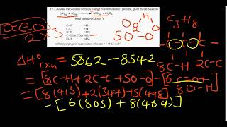 ENTHALPY OF REACTION USING BOND ENTHALPIES [upl. by Armitage]