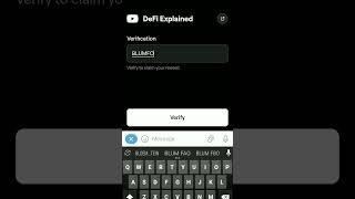 Defi explained code verified blum verifycode [upl. by Olodort892]