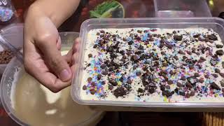 Graham cake and mocha flavor  Easy graham cake recipe  no bake cake  mocha graham [upl. by Anallese465]