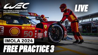 LIVE Free Practice 3 English I 2024 6 Hours of Imola I FIA WEC [upl. by Ahsauqal]