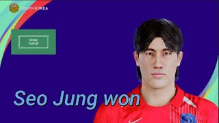 Seo Jung won  PES Clasico Face Bodyamp Stats [upl. by Norma]