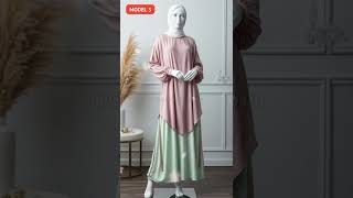 gamis model terbaru 2024 2025 bagian 1 gamisbrukat fashion dress [upl. by Hairacaz]