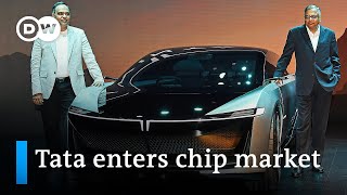 Indian carmaker Tata enters semiconductor market with 90bn investment  DW News [upl. by Hafital349]