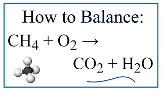 CH4  O2  CO2  H2O  Balanced Equation Methane Combustion Reaction [upl. by Riedel605]