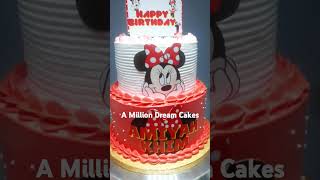 MINNIE MOUSE THEME CAKECARISSA VELASCO cake birthdaycake themecake cakedecorating [upl. by Denie]