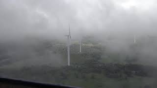 Foggy PA Windfarm  View From Top of Nordex Wind Turbine [upl. by Kennet]