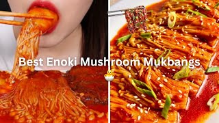 ENOKI MUSHROOMS MUKBANG ASMR  TIKTOK FOOD COMPILATION  Super Satisfying [upl. by Nevai214]