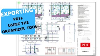 Exporting PDF using ORGANIZER in ArchiCAD [upl. by Crescentia]