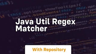 java util regex matcher [upl. by Girard735]