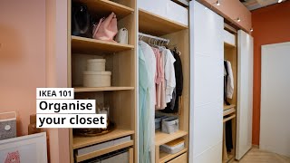 IKEA 101 Smart ways to organise your closet [upl. by Farrington]