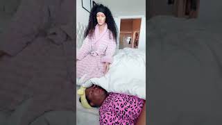 He tried to take off the robe 😂 shorts couplecomedy [upl. by Enywad]