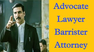 Difference between Lawyer and Advocate Pleader Barrister Solicitor Attorney etc  Vansh Nagpal [upl. by Nedyaj]