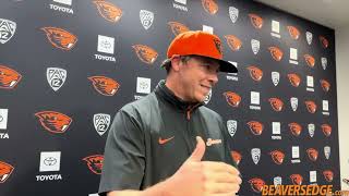 Oregon State TE coach Jon Boyer Talks Senior Class Final Two Weeks amp MORE [upl. by Ayikal122]