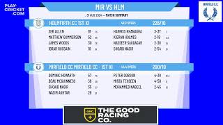 Mirfield CC Mirfield CC  1st XI v Holmfirth CC 1st XI [upl. by Jollanta]