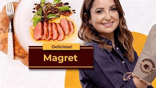 Magret de Pato A receita mais DELICIOSA E RÁPIDA peito de pato [upl. by Gisser288]