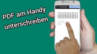 PDF auf Android amp iPhone Smartphone unterschreiben  Anleitung [upl. by Etnahsal178]