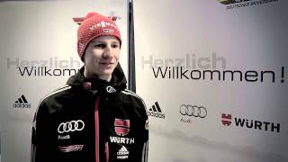 Skispringen Interview mit Karl Geiger 21122012 [upl. by Fiona]