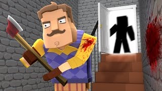 Minecraft  HELLO NEIGHBOR ‹ ABRI A PORTA SECRETA DO VIZINHO › [upl. by Elyagiba403]