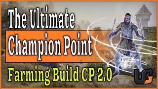 ESO EXP  CP Farming Build  Champion Point 20 Farming  1 Bar PvE build [upl. by Aleciram]