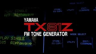 Yamaha TX81Z FM Synthesizer Demo 3 Alpha Wave [upl. by Orelee808]