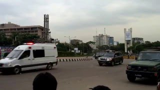 Bangladesh prime minister motorcade [upl. by Iturhs93]