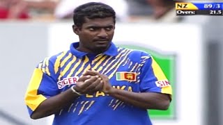 Muttiah Muralitharan superb spin bowling vs New Zealand  Great control and accuracy [upl. by Zinah681]