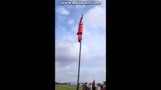 Raising a new Confederate Flag at Whitehall Confederate Park Seven Springs NC [upl. by Cicero]