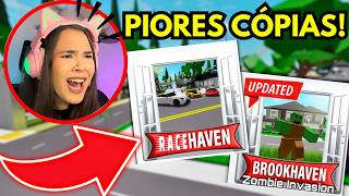 TESTEI as PIORES CÓPIAS do BROOKHAVEN  ROBLOX [upl. by Ayidan]