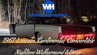 1967 Florentine Gold Lincoln Continental Convertible  Nighttime Walkaround amp Driving [upl. by Aisined]