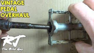 How To Overhaul Vintage SchwinnAtom 440 Bike Pedals  CleanLubeNew Bearings [upl. by Brag]