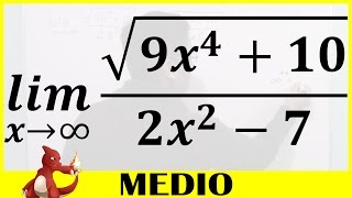 Límites al Infinito  Ej2 Con Raíz Cuadrada en el Numerador [upl. by Macguiness]