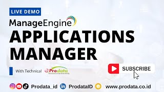 Live Demo Applications Manager Prodata ManageEngine  Application performance monitoring made simple [upl. by Philan198]